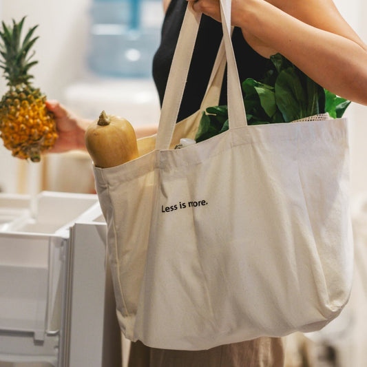 Organic Cotton Multi-Pocket Tote Bag