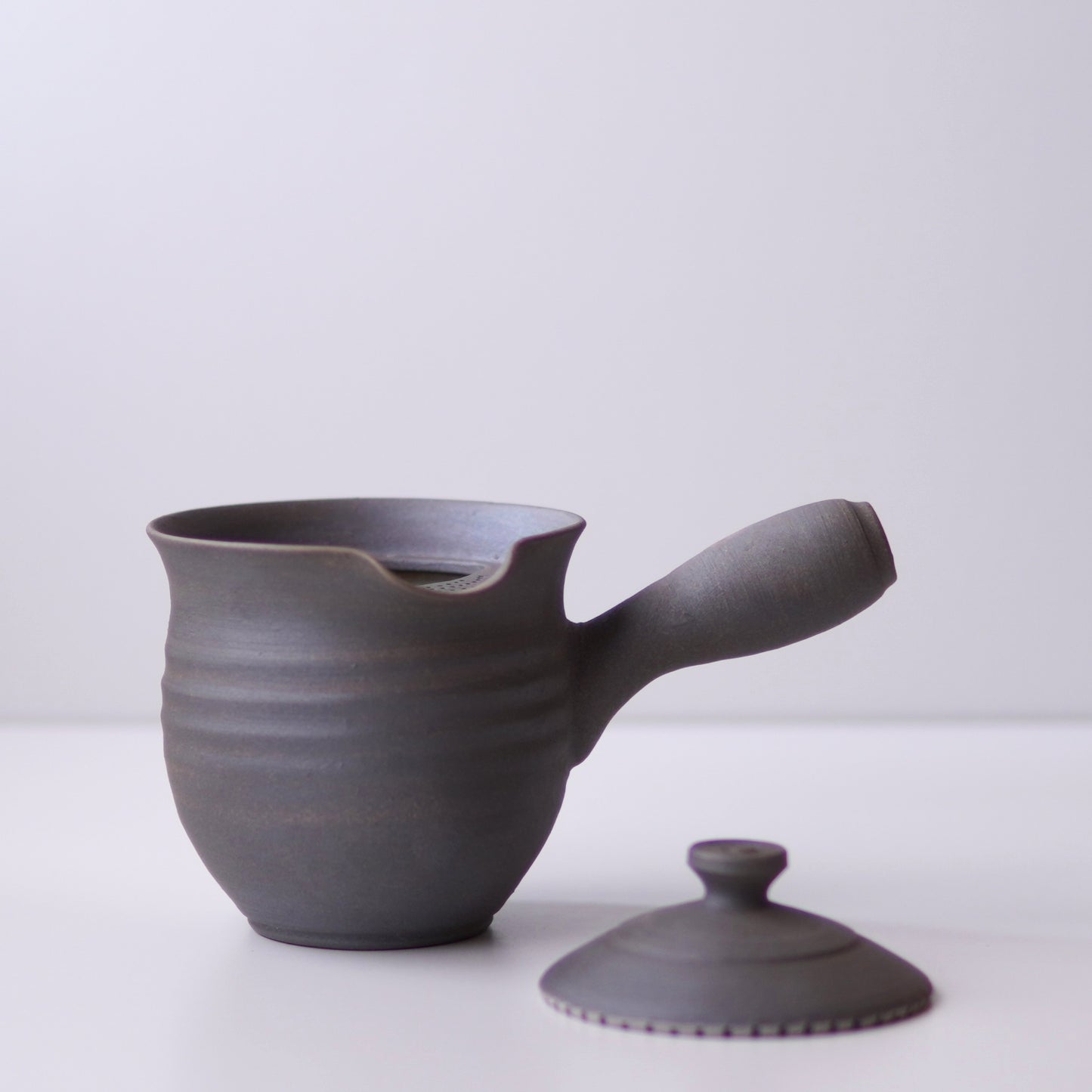Versatile Teapot (Glazed Black) - Japanese Artisan
