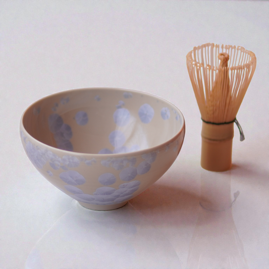 Hana Kesshō 花結晶 (Ash Blue)  –  Matcha Bowl