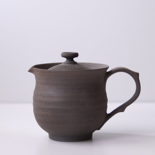 Tea Pot (Glazed Black) - Japanese Artisan