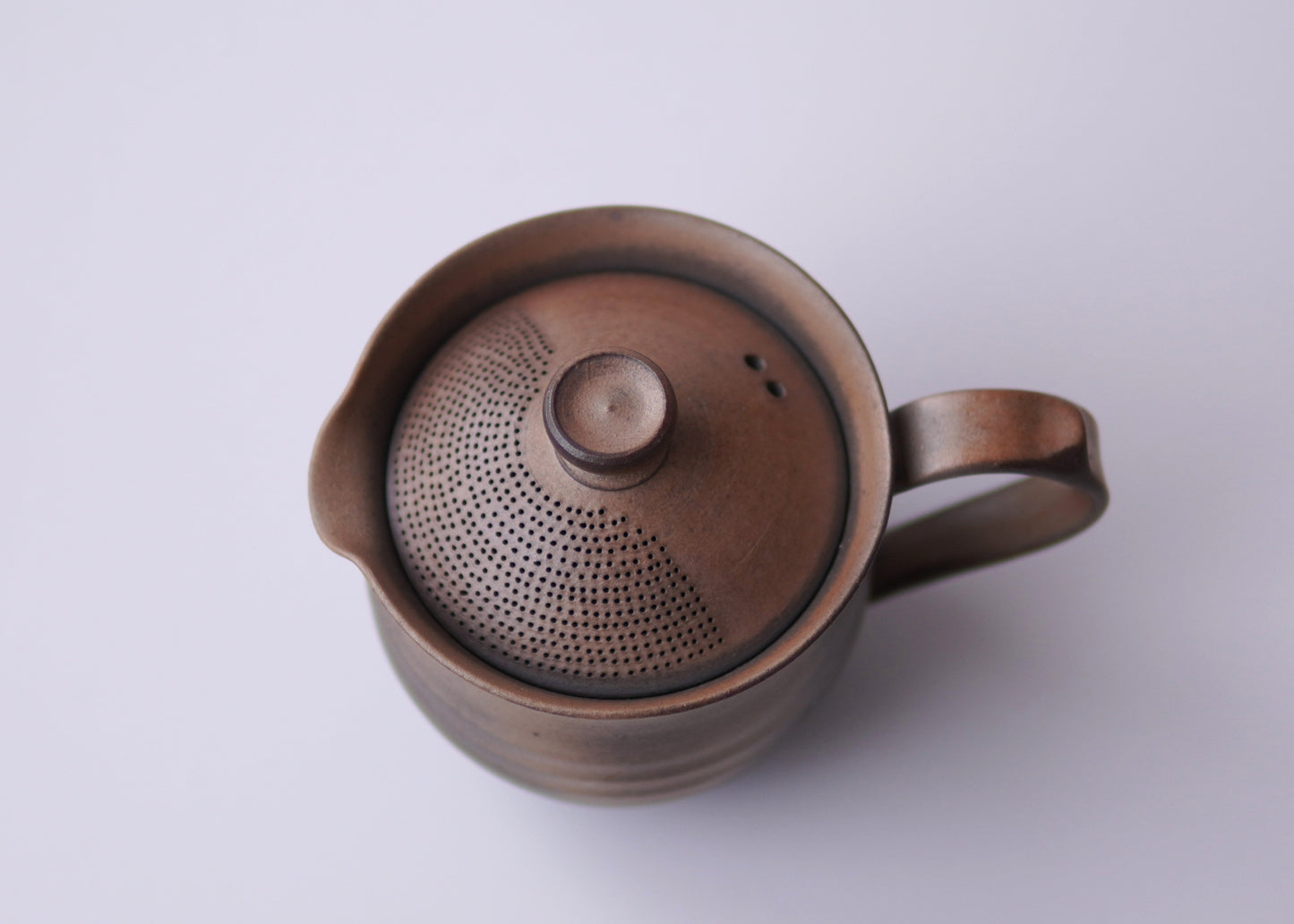Tea Pot (Glazed Brown) - Japanese Artisan