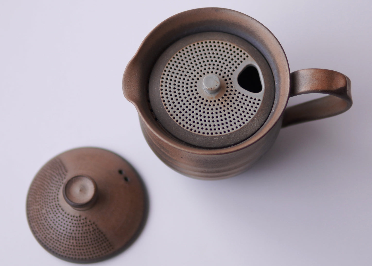 Tea Pot (Glazed Brown) - Japanese Artisan