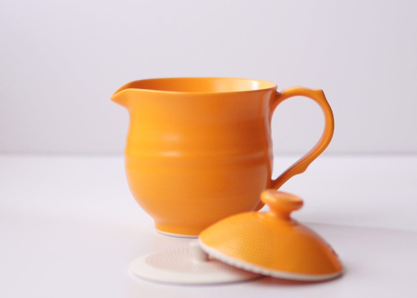 Tea Pot (Retro Orange) - Japanese Artisan