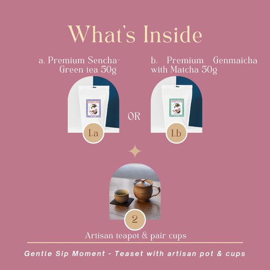 Gentle Sip Moment - Teaset with artisan pot & cups